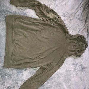 army green sweatshirt